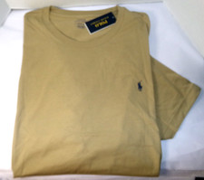 POLO RALPH LAUREN MEN'S S/S T-SHIRT BEIGE 4XL TALL NWT