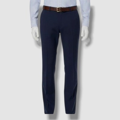 Tommy Hilfiger Men's Blue Stretch Modern-Fit Dress Pants Size 34W x 32L