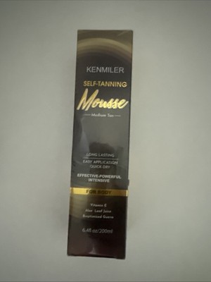 NEW Sealed Self Tanner Sunless Self Tanning Mousse - Kenmiller Medium Tan
