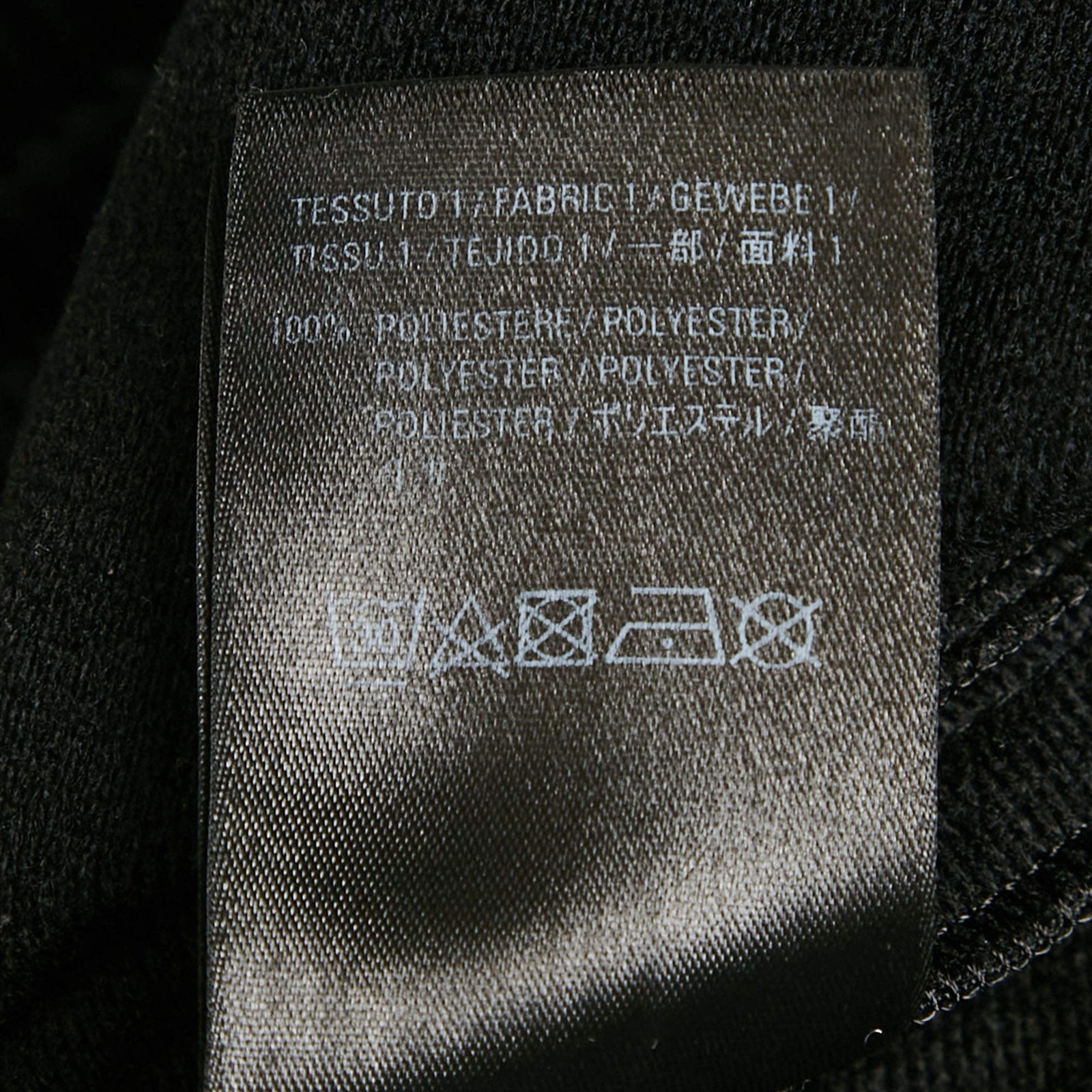 Balenciaga Black Synthetic Logo Stripe Detail Track Pants S thumbnail 7