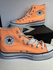 Converse Chuck Taylor Lift Hi Peach Beam Orange Platform Womens Shoes Size 9.5