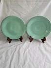 Fiestaware 7" Green Plates..set Of 2