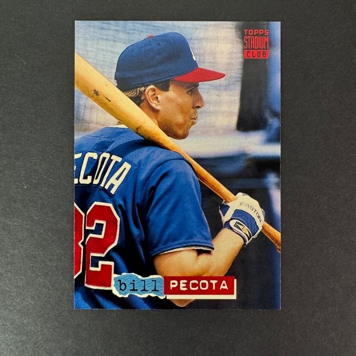 Bill Pecota 1994 Topps Stadium Club Atlanta Braves #486