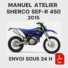 Manuel Atelier Sherco SEF R 450 2015 Revue Technique Moto Français RMT CD PDF
