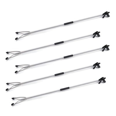(5 Pack) 60'' G4 DOT Foldable EZ Reacher for Picking Up Trash/Debris While Mowing