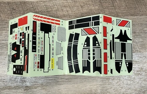 G1 Transformers Jetfire Original Sticker Sheet Near Complete Decal