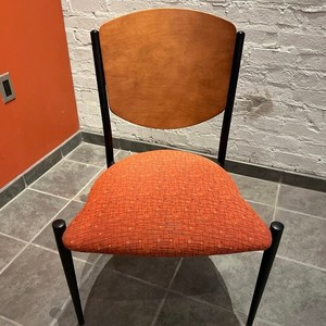 Wood and Metal Stack Chairs 8 Available