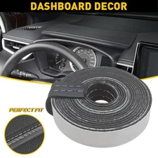 PU Car Decor Leather Dashboard Strip Sticker Moulding Line Accessories Trim