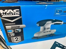 Genuine Brand New Mac Allister MSSS200 Electric Quarter Sheet Sander 200W in Box