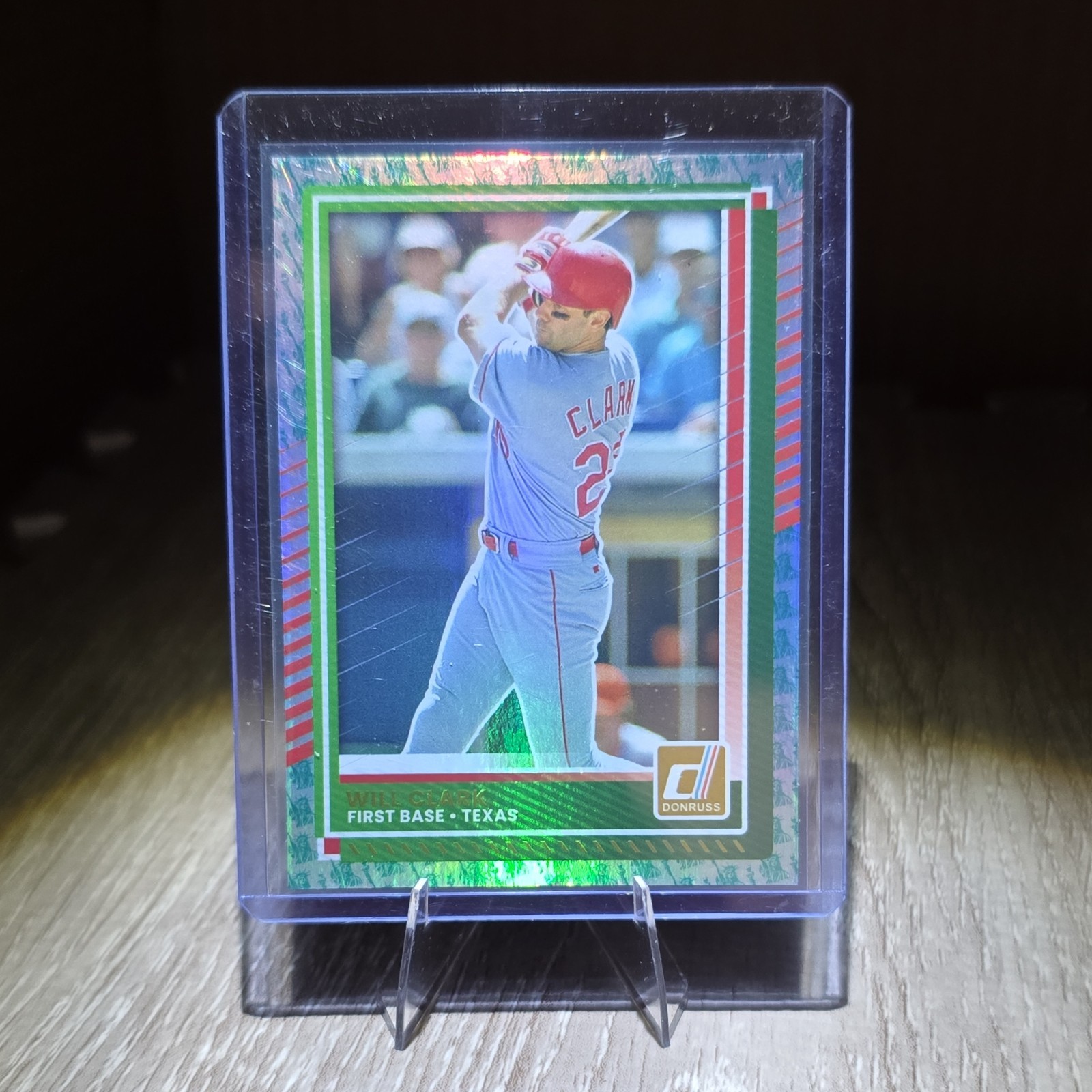 Panini 2025 Donruss Will Clark #64 Green Parallel Texas Rangers MLB