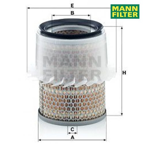Luftfilter MANN-FILTER C16148 FüR Mitsubishi L200 Pajero Ii-image