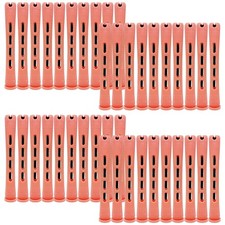 Attkryy Cold Wave Hair Perm Rods Set of 40-Pack, 1 Count Pack 40 , Orange