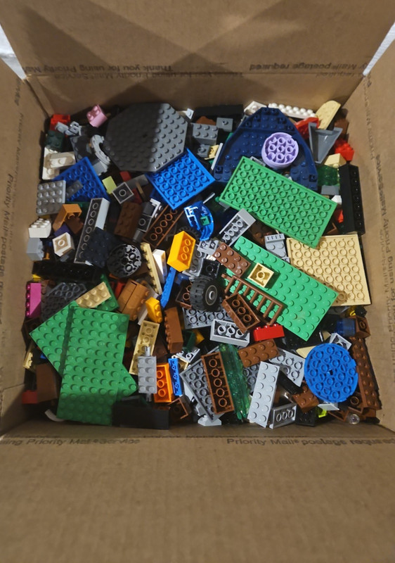 Lego Lot 10 Pounds (10 lbs) Random Mixed Plates Block Pieces Bulk Lot