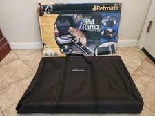 Petmate Aluminum Folding Dog Ramp, Sturdy Nonslip Tread Portable, w/ Storage Bag