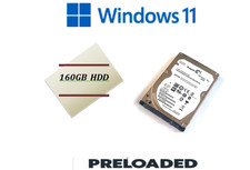 160GB HDD 2.5" SATA Hard Drive Win 11 Pro 64 Bit Preinstalled