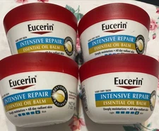 4~Eucerin Intensive Repair ESSENTIAL OIL BALM Restores Radiance RETIRED SEALED