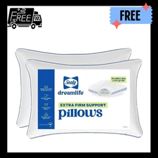 Sealy Dreamlife Extra Firm Support Foam Core Pillow 2-Pack - Standard/Queen