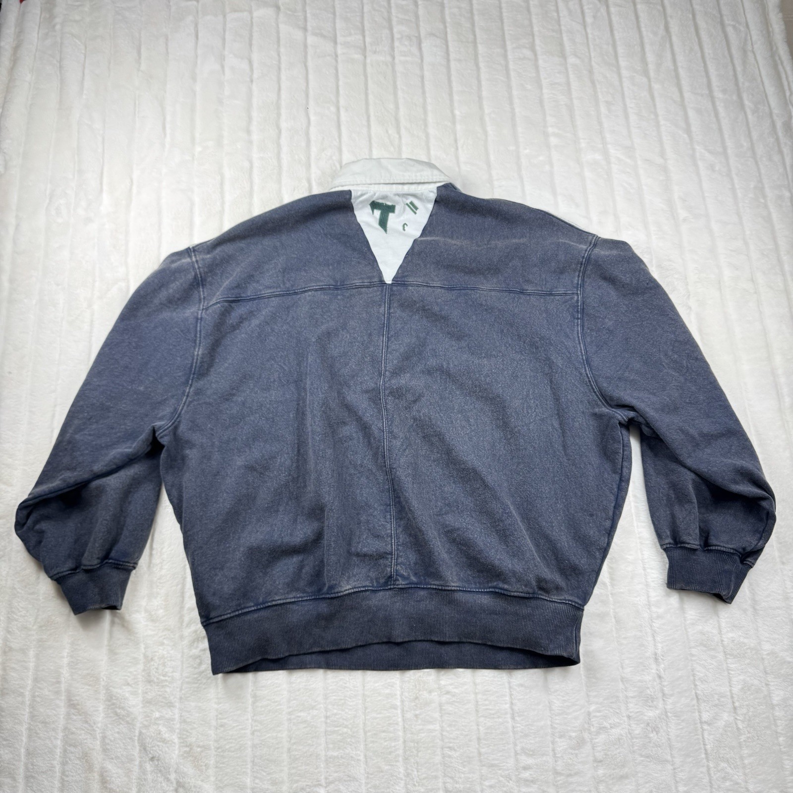 BDG Crochet Patchwork Embroidered Collar Sweatshi… - image 2