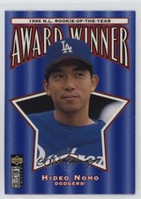 1996 Upper Deck Collector's Choice Award Winner Silver Foil Signature Hideo Nomo