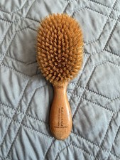 Vintage GB Kent Sons Hair Brush 1940s 50s Made in England Boar Bristle Wood