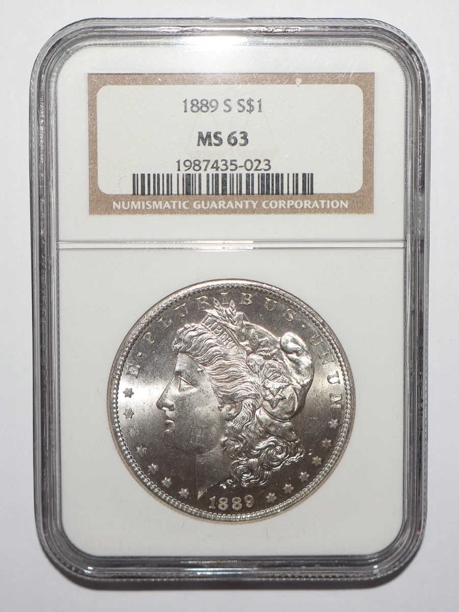 San Francisco MS 63 Graded 1889 Year Morgan US Dollars (1878-1921