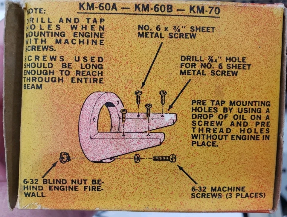 Kraft-Hayes KM-60A Glass Filled Nylon Motor Mount - Image 3 of 3