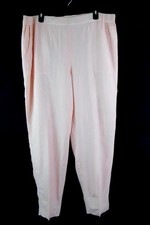 Vintage Liz Claiborne Women's Size 12 Pink Rayon Tapered Pants with Pockets