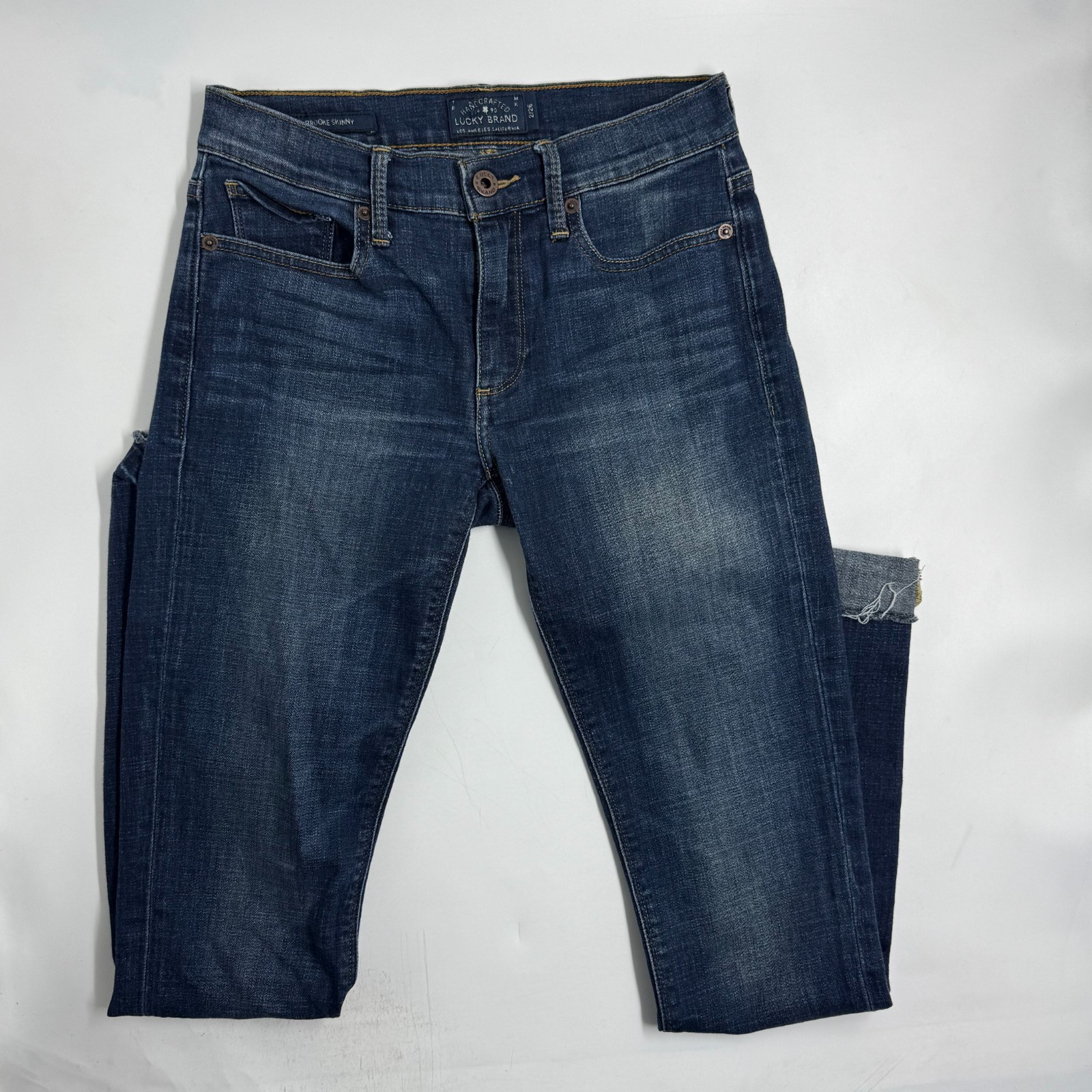 Lucky Brand Womens Brooke Skinny Size 2 Blue Stretch Denim Skinny Leg Jeans Fit