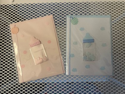 2 Papyrus Greeting Cards Lot Baby Girl Boy