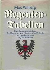 Regent Tables Compilation Rulers of Countries of All Over the World 1986