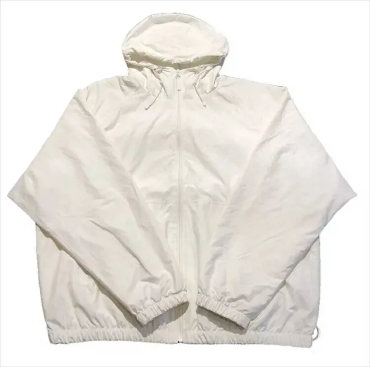 Veste parka légère à capuche nylon logo perforé Supreme 23SS blanc XL