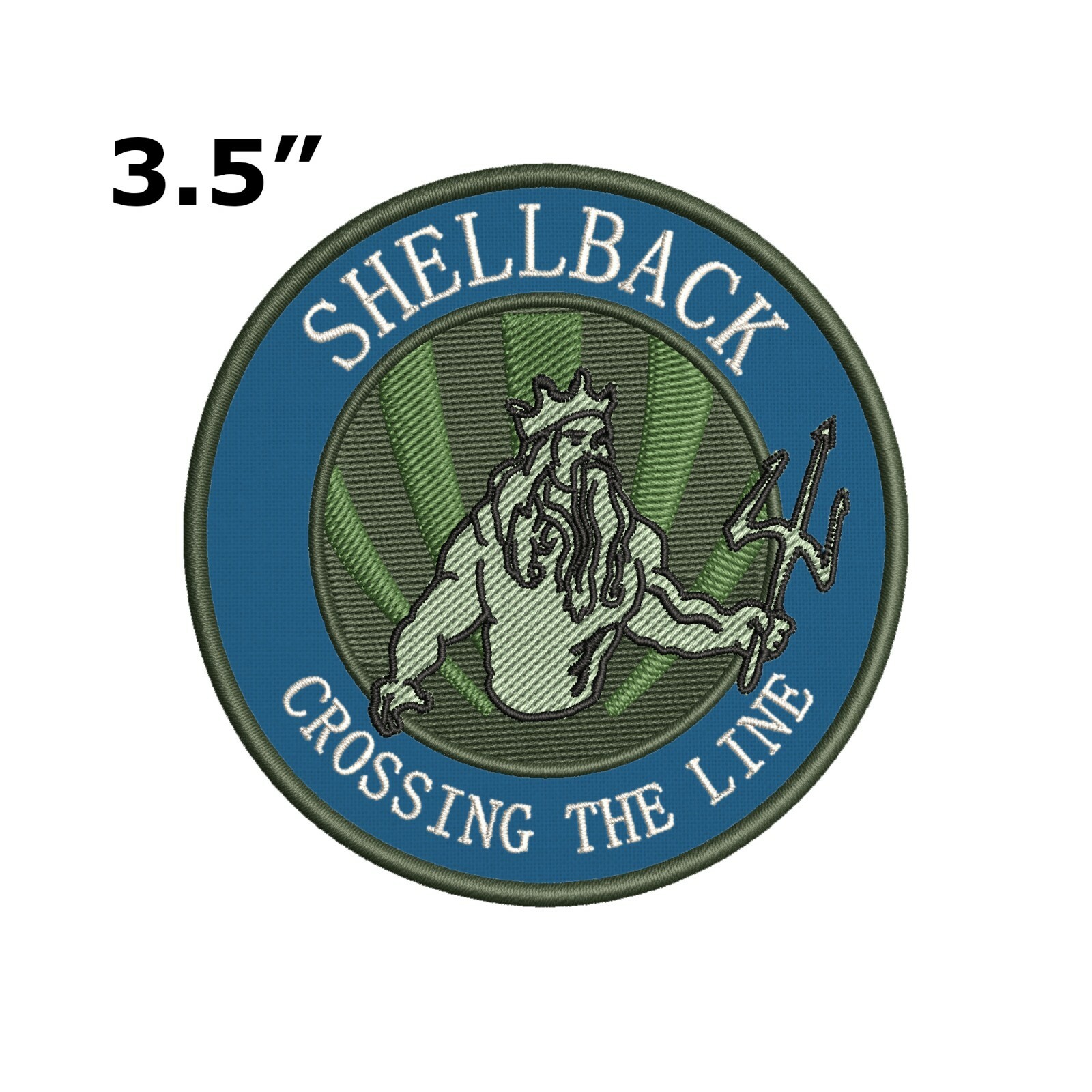 US NAVY Crossing of the Equator Shellback Military Patch GOLDEN ...