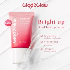 Glad2Glow Lychee Vitamin Water Cream30g 3 in 1 Brightening/moisturiser/Protect