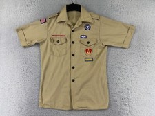 Boy Scouts of America Shirt Youth Large Polyester Blend US Made READ