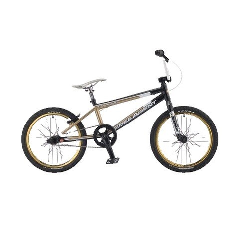 BMX Frame Set With Fork FREE AGENT TEAM LIMO FRAME Black/Gold