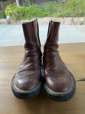 KAPITAL Zip Popeye Leather Boots Shoes Color Brown Size US9.5 JP27