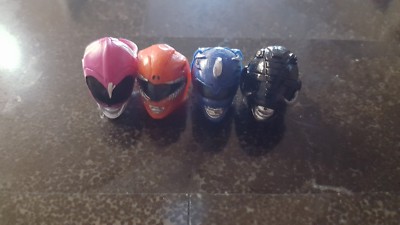 4 MIGHTY MORPHIN POWER RANGERS PLASTIC RINGS 1993 SABAN | eBay