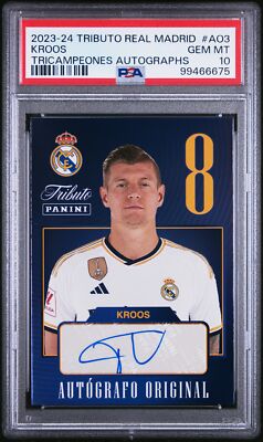2023-2024 PANINI TRIBUTO REAL MADRID TRICAMPEONES AUTOS #AO3 TONI 
