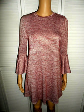 SALE Pretty Speechless size S red striped bell sleeve dress ladies women NWT