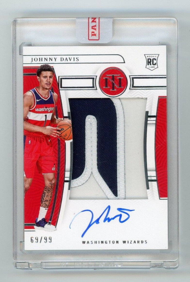 2022-23 National Treasures Johnny Davis #136 Rookie RC Logo Patch Auto /99