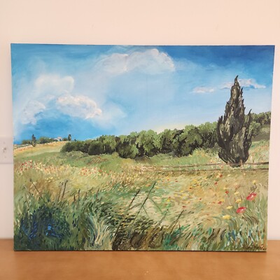 Landscape  Van Gogh Monet Style Impressionism Expressionism Acrylic Painting