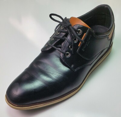 Bruno Marc Men's Black Brown Lace Up Casual Dress Shoes Size US 11