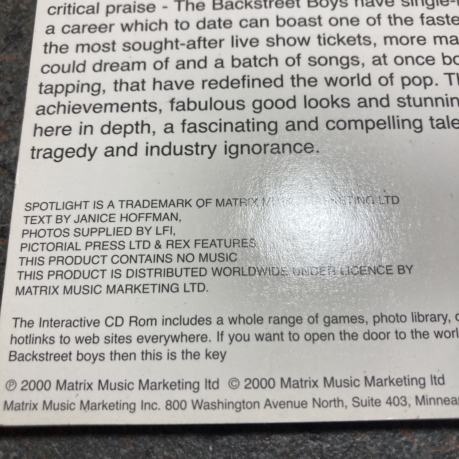 BACKSTREET BOYS Platinum Edition Panini Full Photocards Official Album box lot - Picture 9 of 17