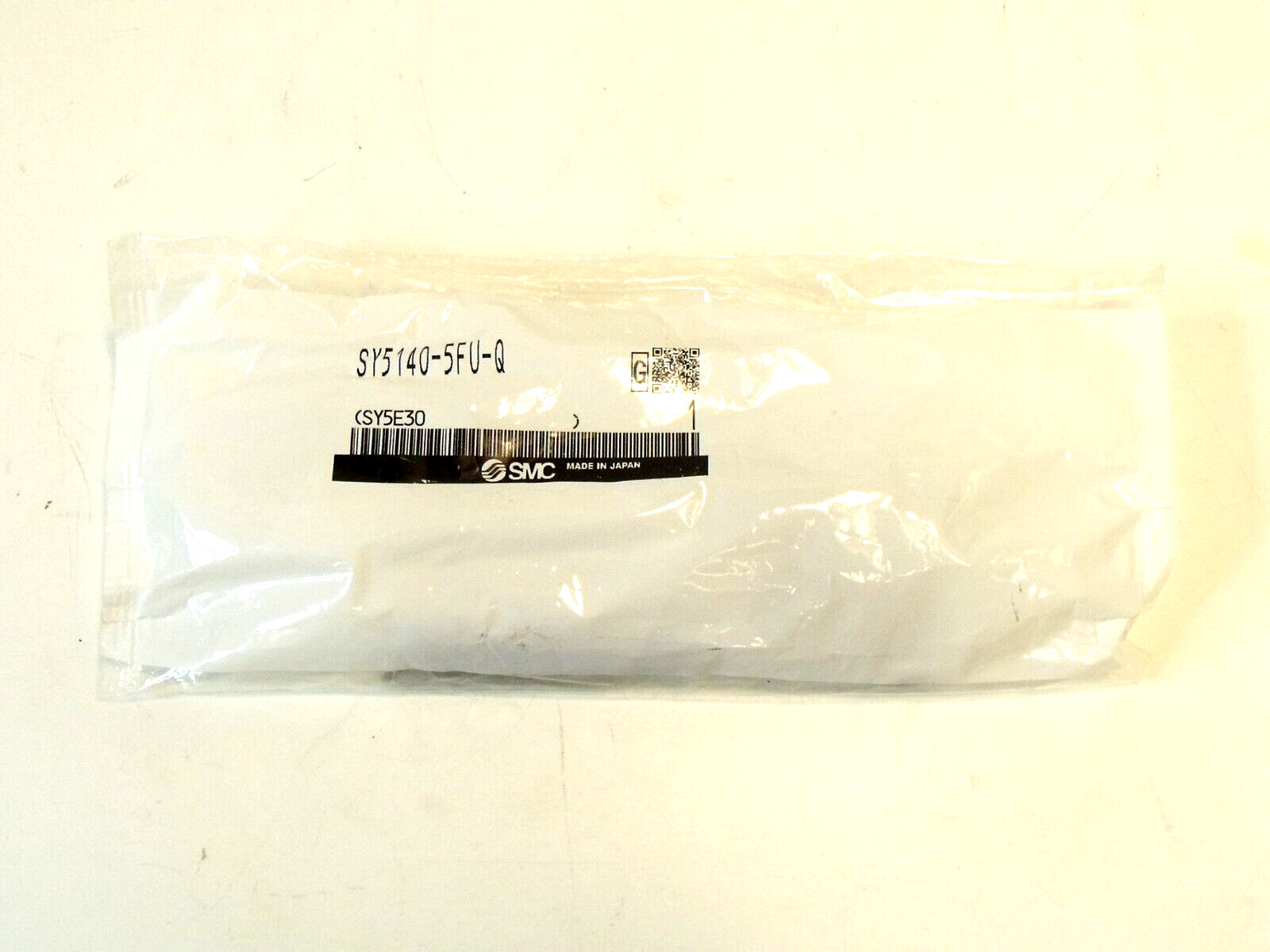 NIB SMC SY5140-5FU-Q Solenoid Valve: 5/2, Single Solenoid, Base Mounted, 24VDC