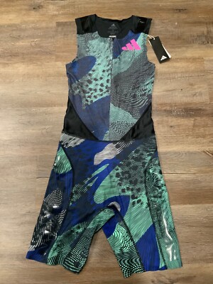 Adidas 2023 Pro Elite Speed Suit Green Sleeveless Running Sprint HN8038 Men Sz S