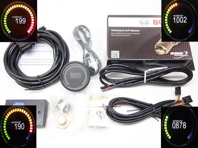 RSR OLED BLACK Breitband Lambda Anzeige + Sonde Bosch 4.9 LSU Wideband Gauge VR6