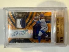 2020 Select Rookie Jersey Autographs Prizms Orange Pulsar /20 Bo Bichette 