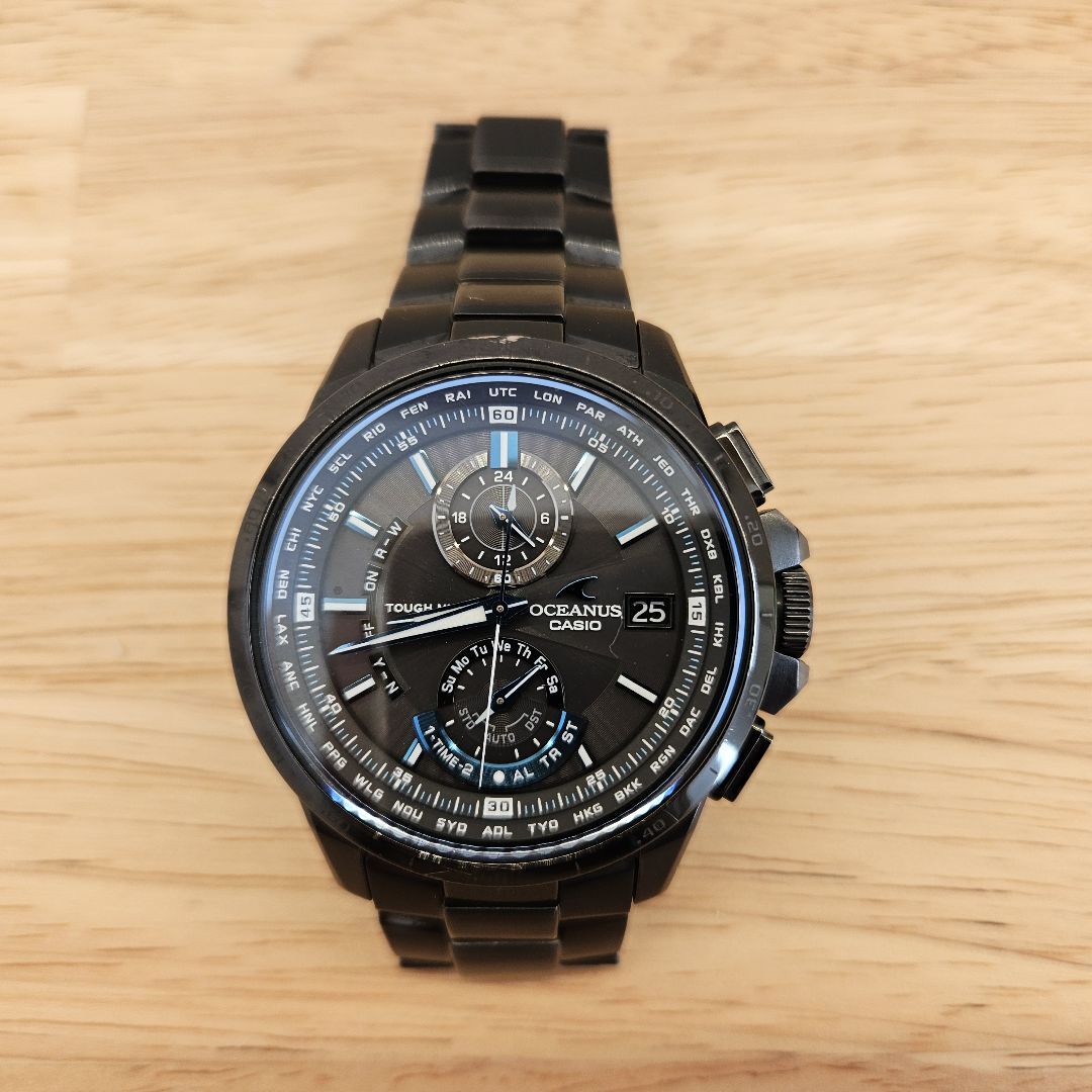 Casio Oceanus Ocw-T1000 Analog Quartz Men B-1Ajf Vintage Casio Oceanus Ocw-T1000 Analog Quartz Men B-1Ajf Vintage