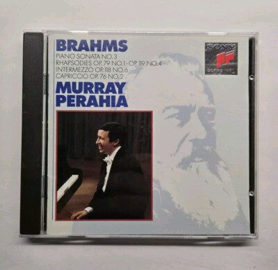 Brahms: Piano Sonata No. 3, Rhapsodies Intermezzo Capriccio Murray Perahia CD