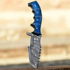 Handmade Damascus Steel hunting tracker fixed blade survival Bushcraft